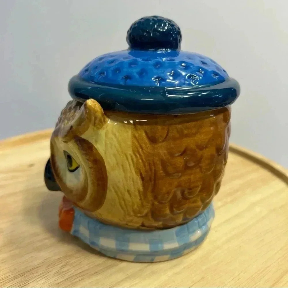 Rachel Kozlowski Artist Designer Owl Mug With Lid Top West Elm Dapper Animal - Picture 5 of 10